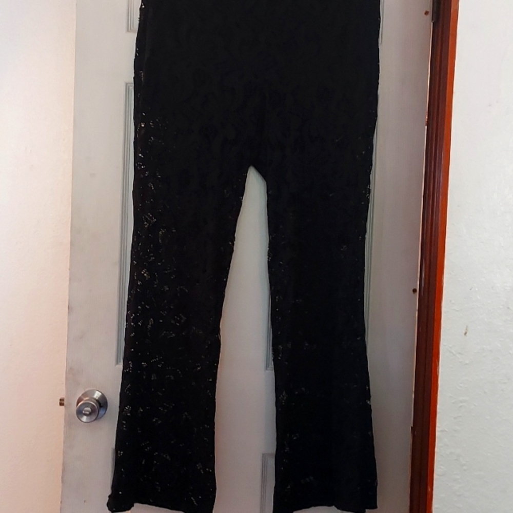 Joe Boxer Lace See Through Bell Bottoms